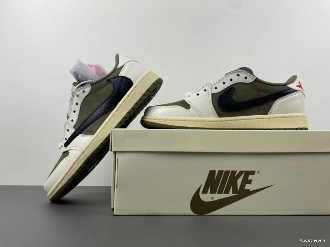 Kicktheory JORDAN TRAVIS DM7866-200 X OLIVE SCOTT AIR 1 OG MEDIUM LOW 0629